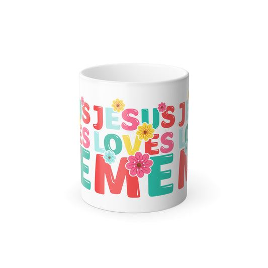 Jesus Loves Me 11oz -Color Morphing Mug