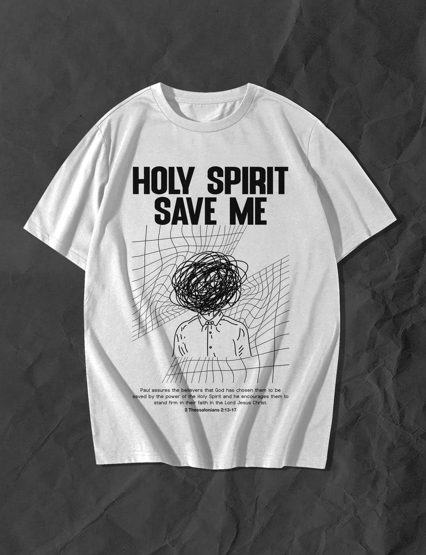 HOLY SPIRIT SAVE ME TEE WHITE